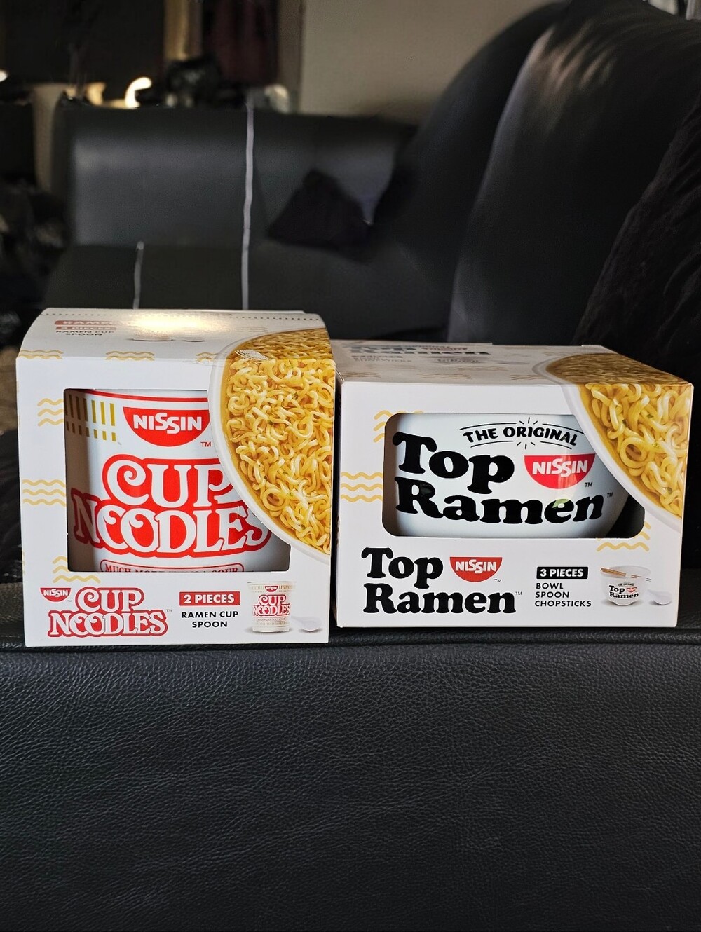 (SET of 2) New Nissin Top Ramen Cup Noodles Party Bowls